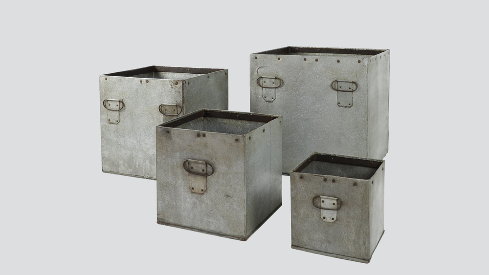 Flint Square Planter Set - Set of 4