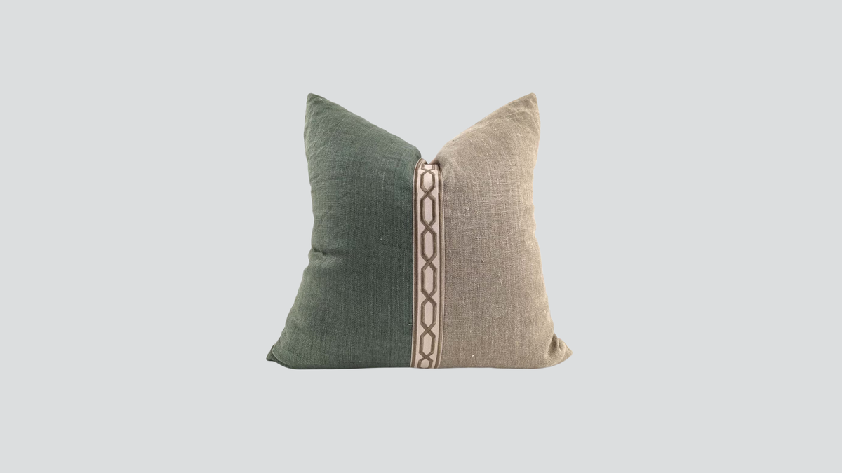 Cushion cover - yacht - mint / natural