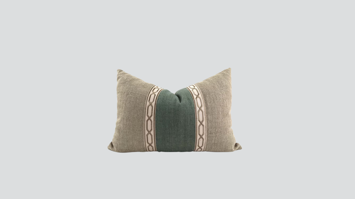 Cushion cover - yacht - mint / natural