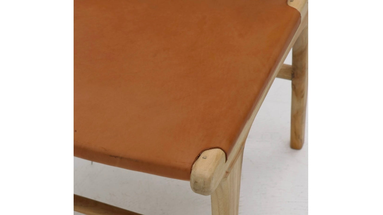 Hyde Leather Dining Chair - Tan