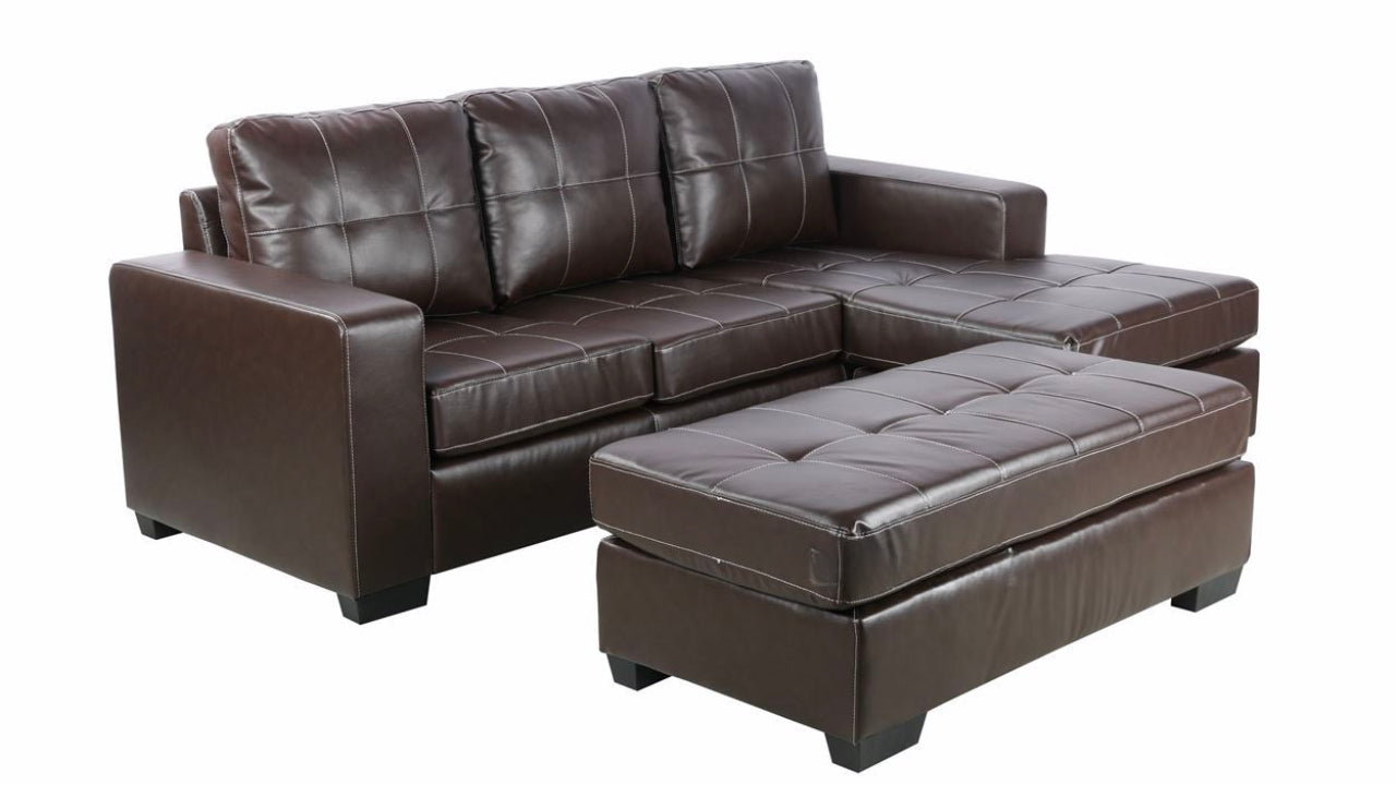 Apolo Reversible Sectional Sofabed With Ottoman