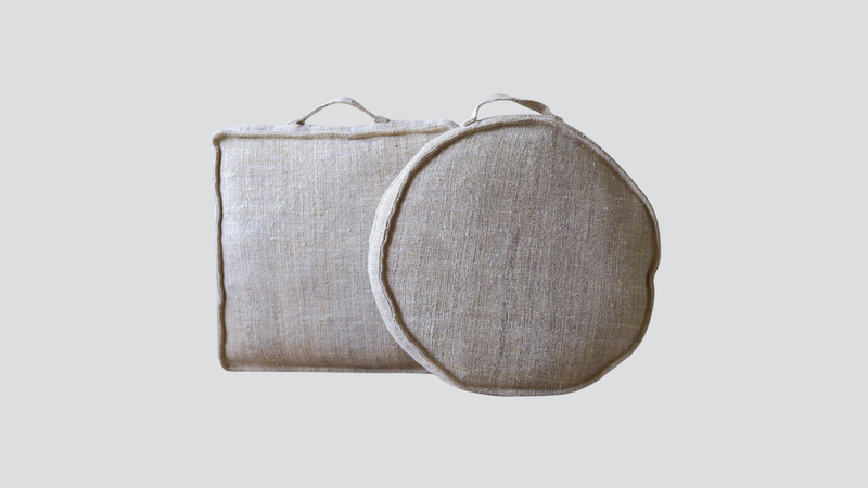 Akiiko - hemp meditation cushion - circle