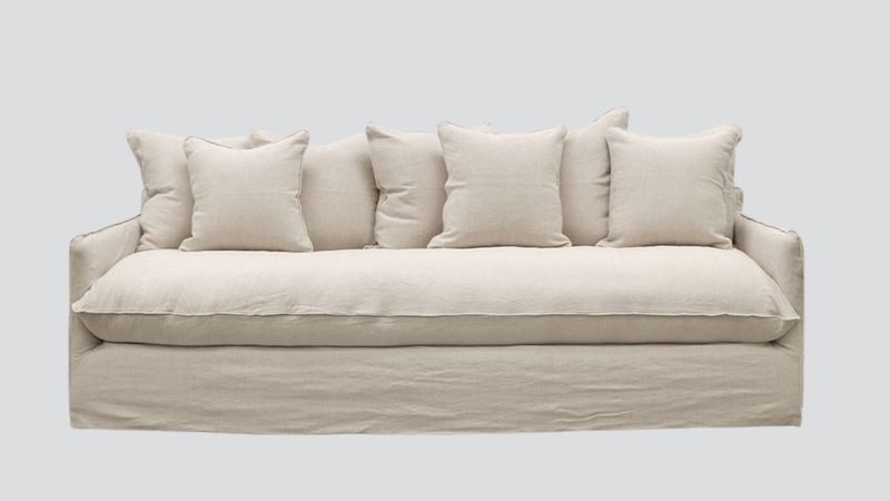 Lotus Slipcover Sofa 3 seater - Oatmeal