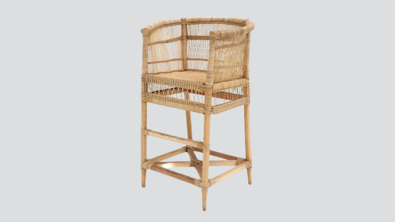 Malawi Cane Counter Stool - 71cm - Natural