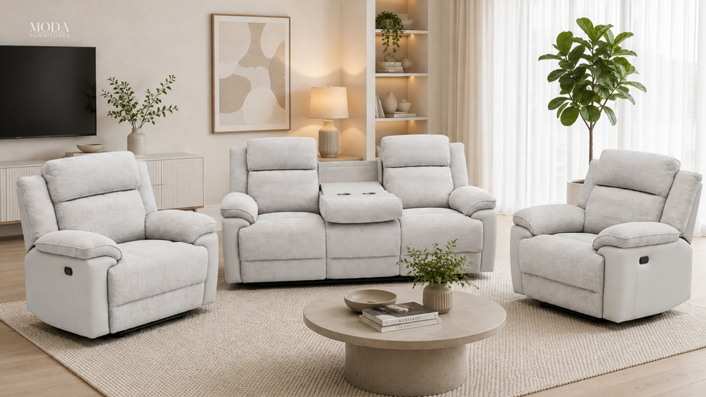McKenzie Electric Recliner Lounge Suite