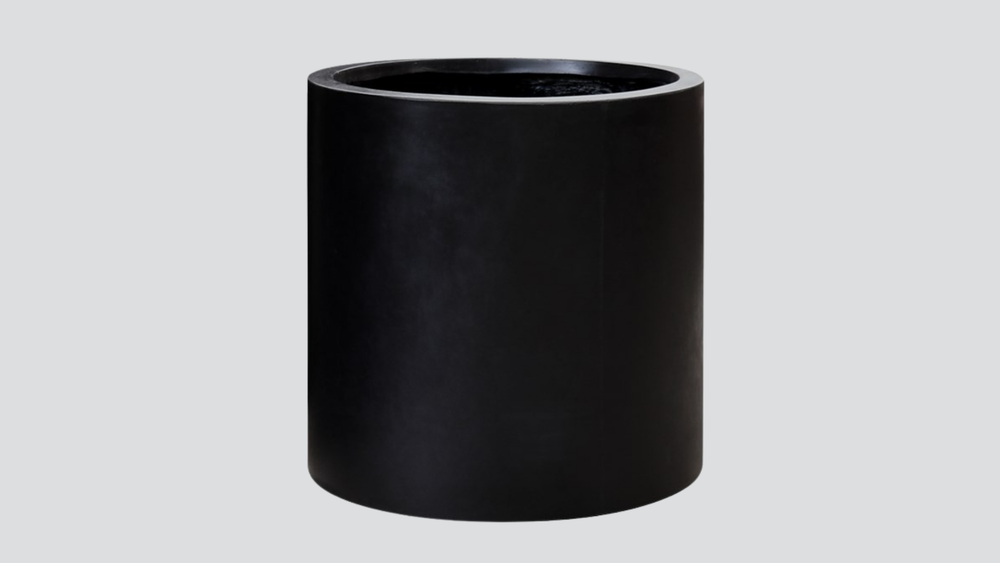 Mikonui Cylinder Planter Large - Black
