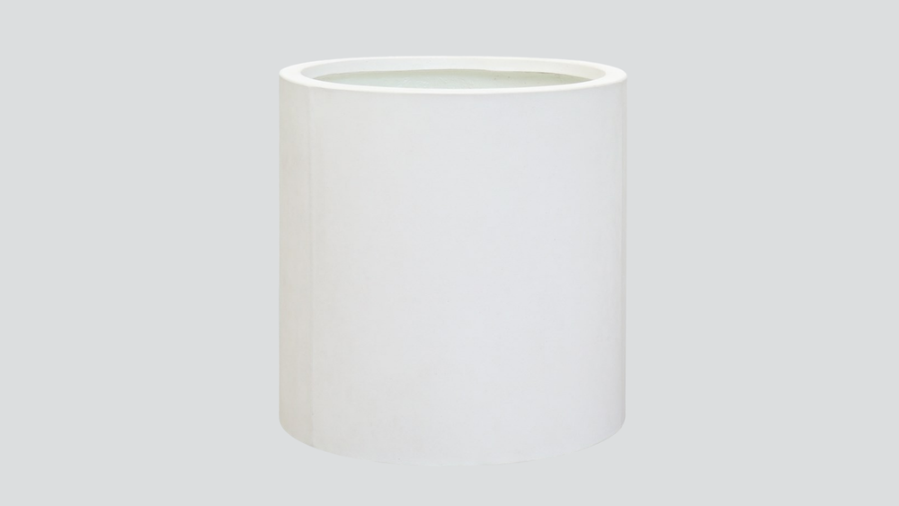 Mikonui Cylinder Planter Large - Chalk