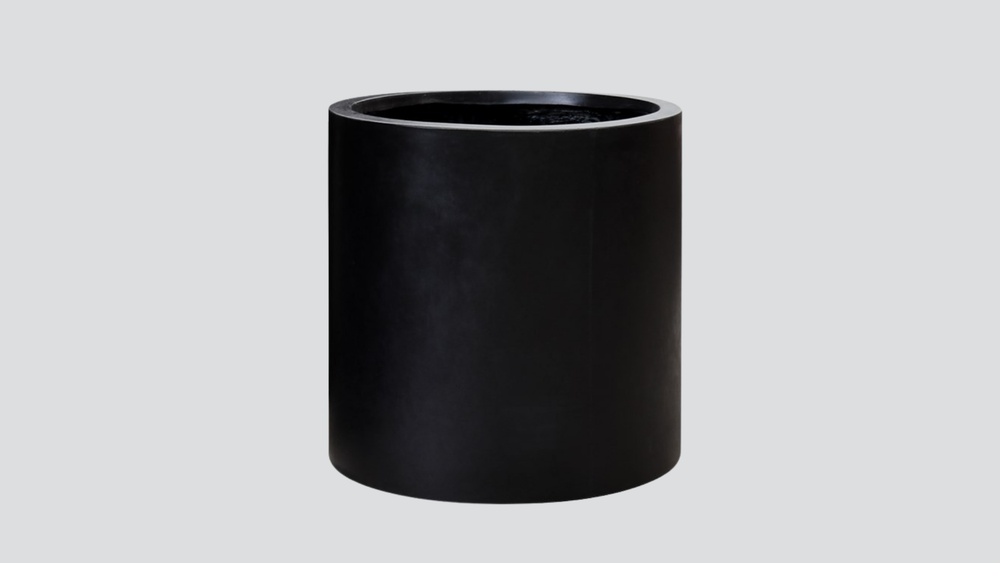 Mikonui Cylinder Planter Medium - Black
