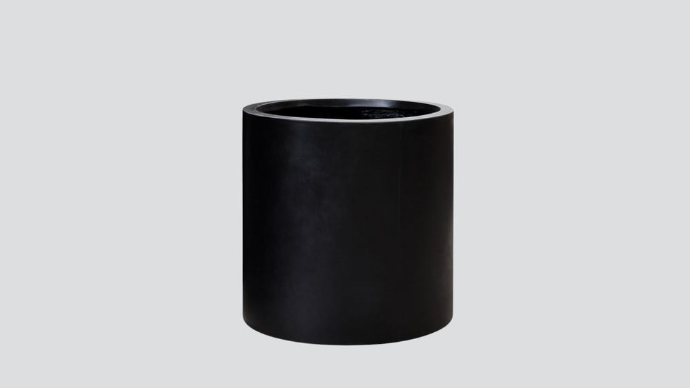 Mikonui Cylinder Planter Small  - Black