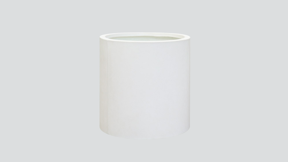 Mikonui Cylinder Planter Small  - Chalk