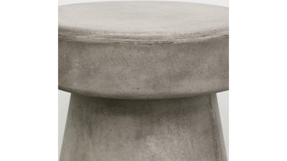 Mushroom Concrete Side Table / Stool - Grey