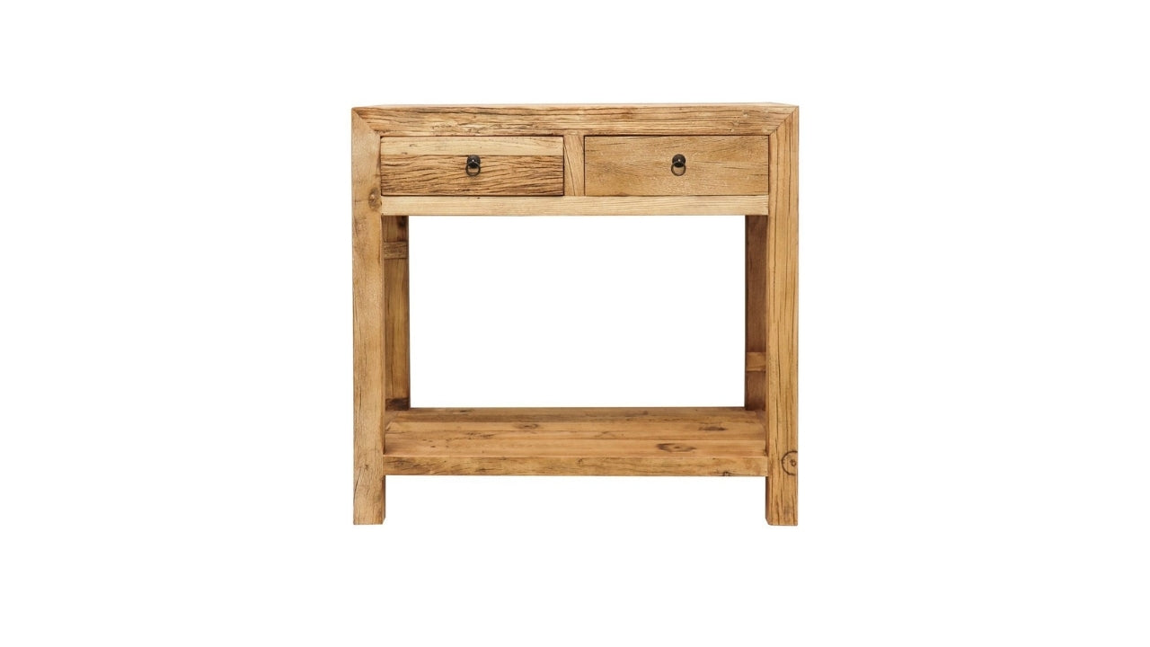 Parq 2 Drawer Console With lower Shelf