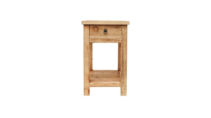 Parq Bedside Table 1 Drawer - Natural