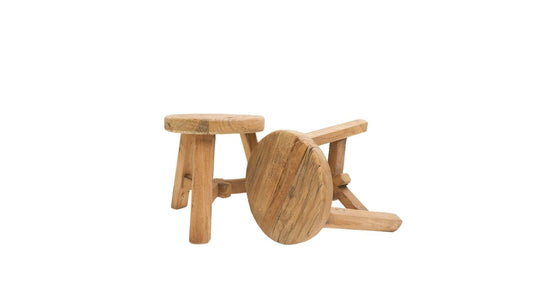 Parq Footstool Natural - Round