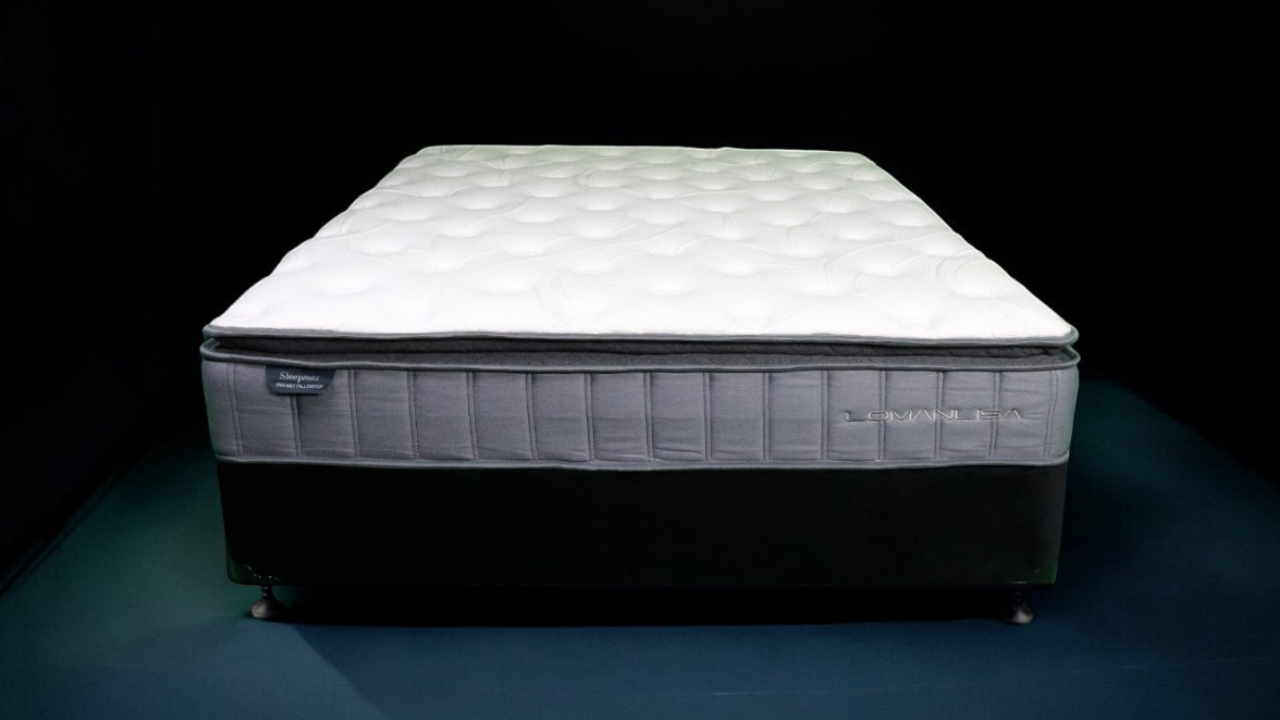 Sleepmax Pocket Spring Mattress Pillow Top Mattress with Bed Base