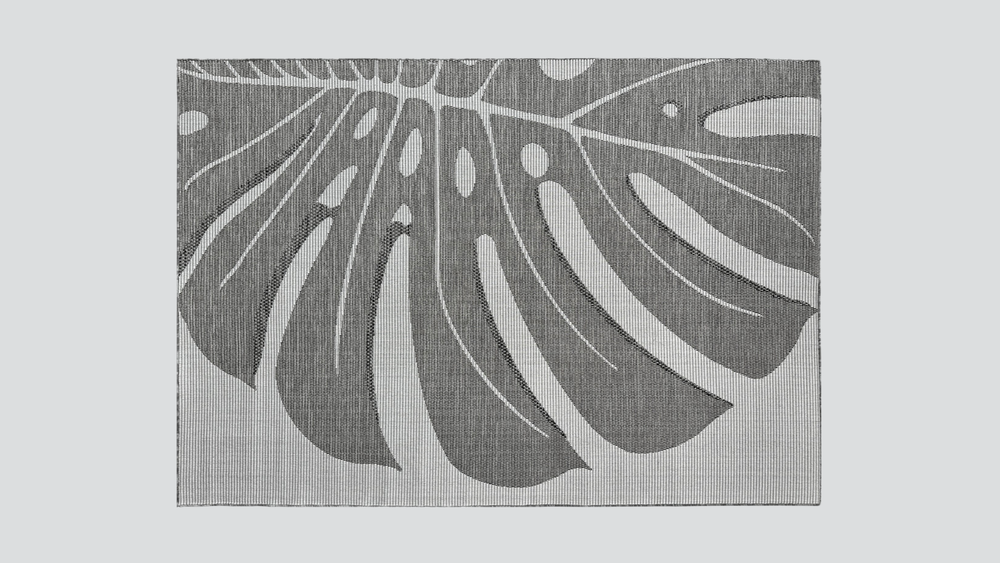 Porto Tropica Black Rug