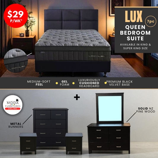 Lux Bedroom Suite 7PC