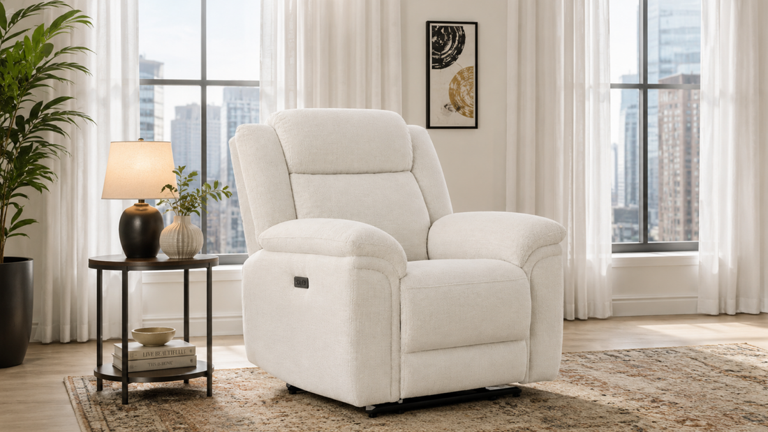 Rover Electric Recliner Armchair – Beige
