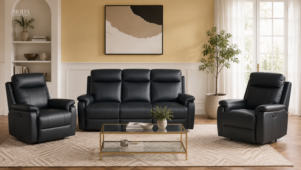 Roberto Leather Recliner Lounge Suite