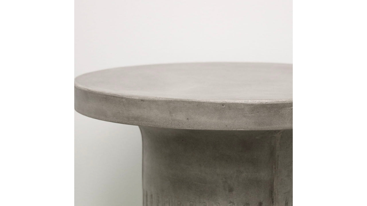 Roma Concrete Side Table - Grey