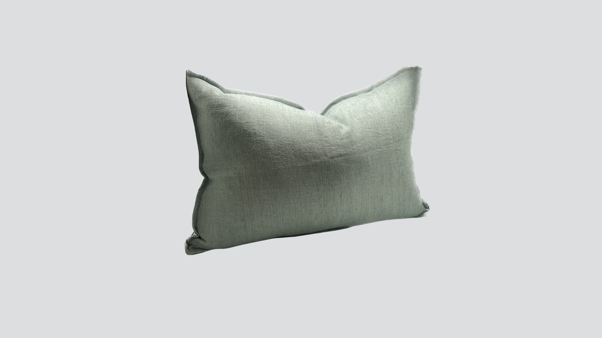 Linen cushion cover - mint