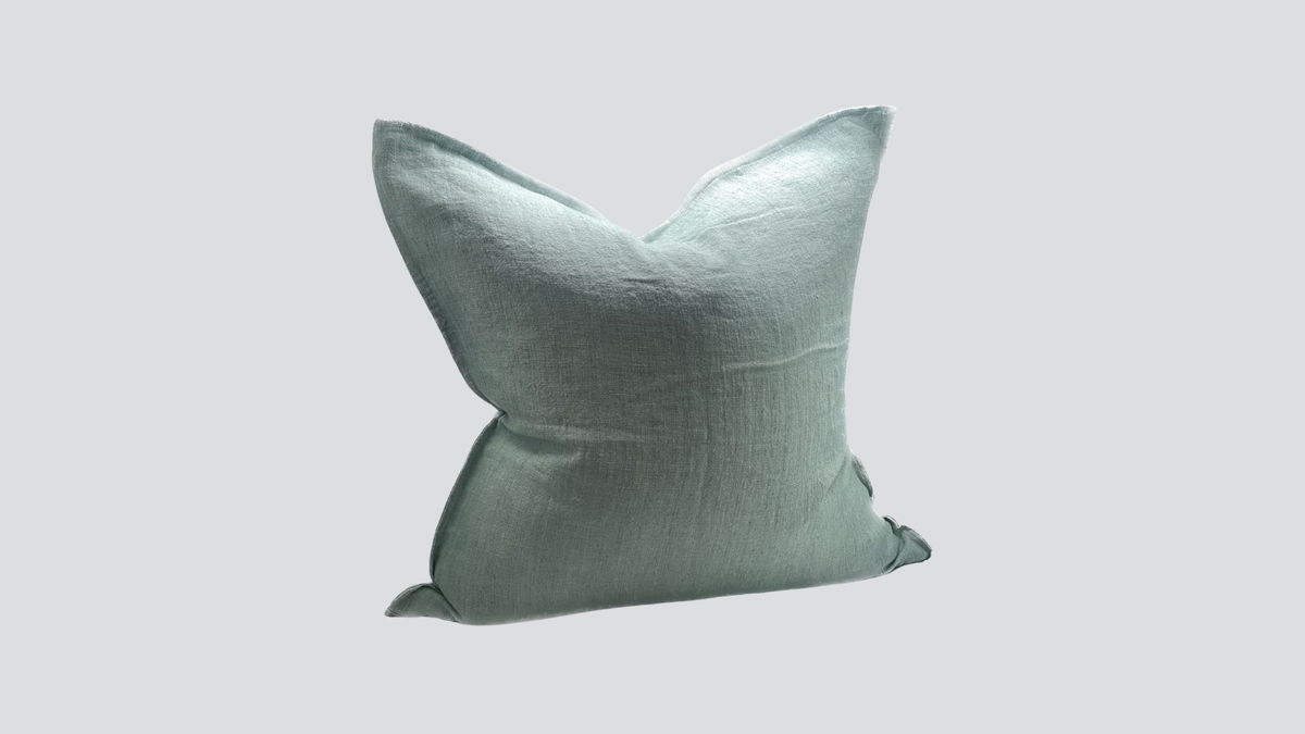 Linen cushion cover - mint