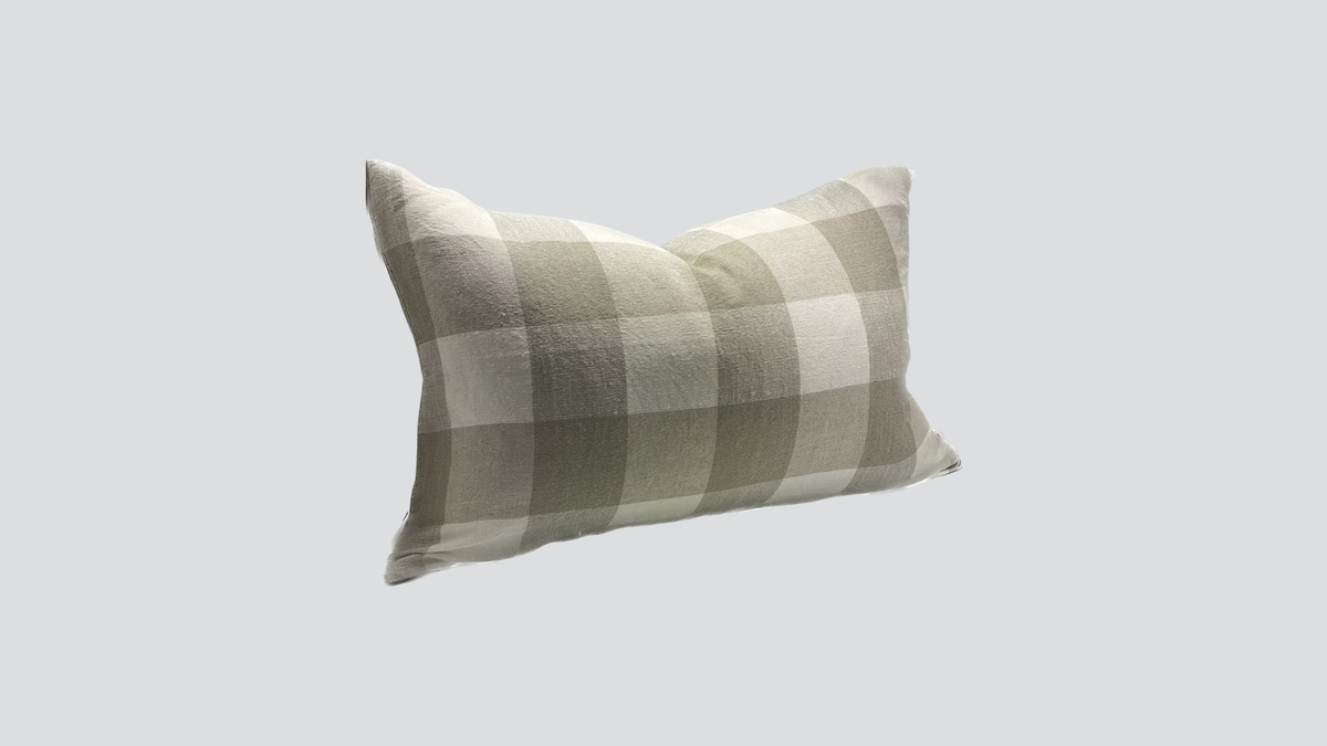 Linen cushion cover - milk