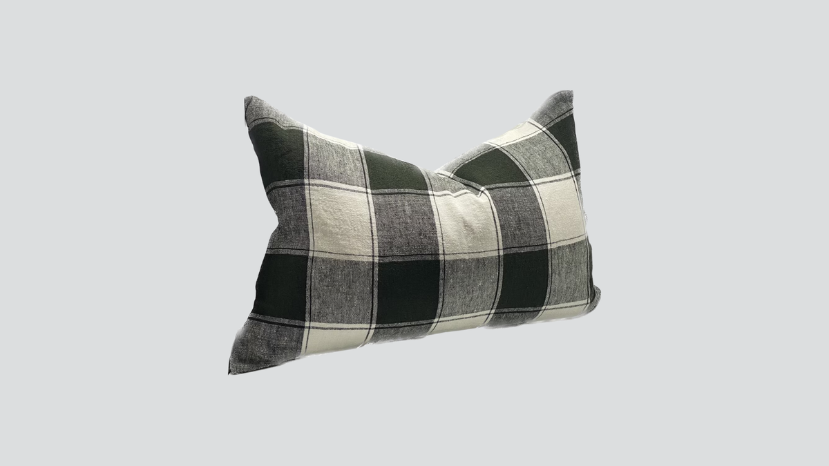 Linen cushion cover - black