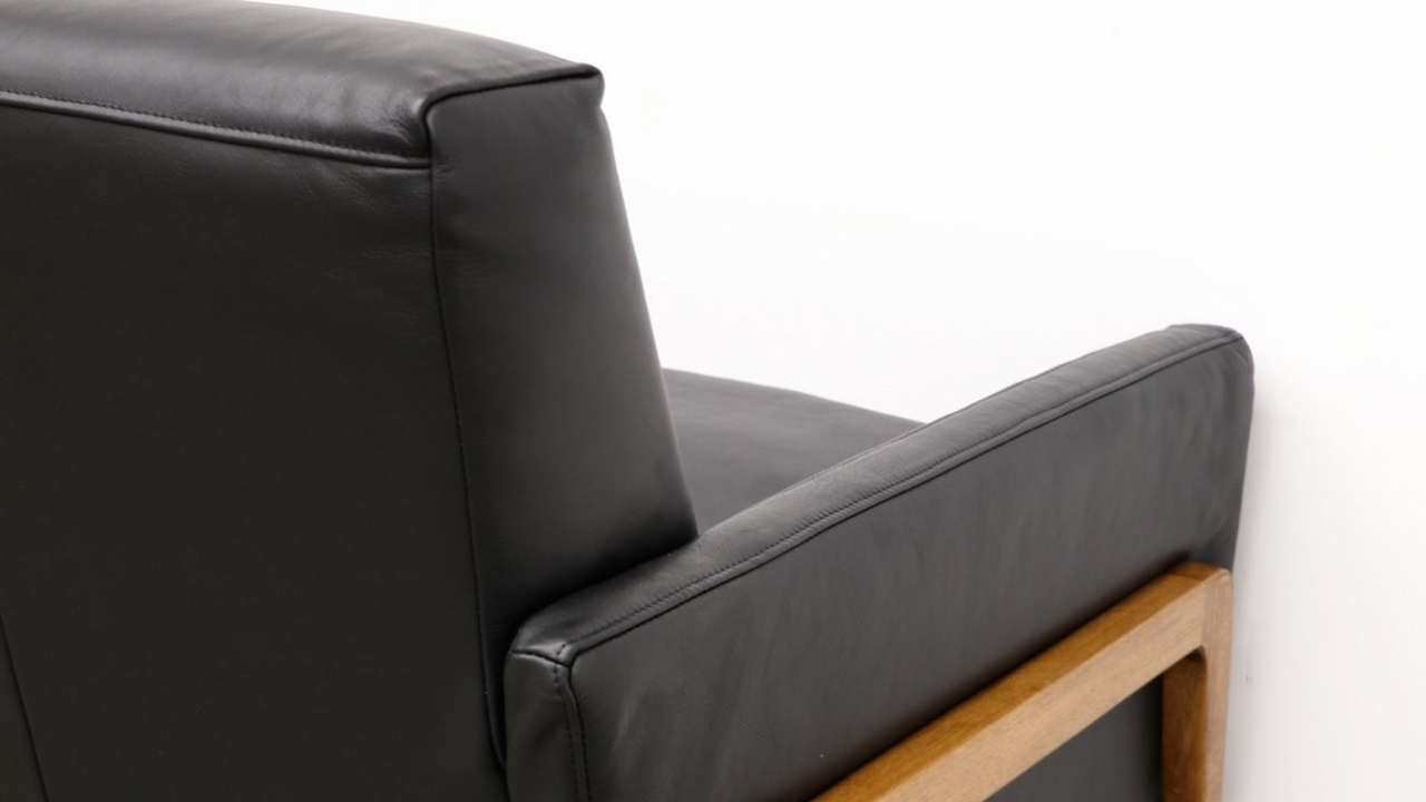 Sawyer Armchair - Black Leather