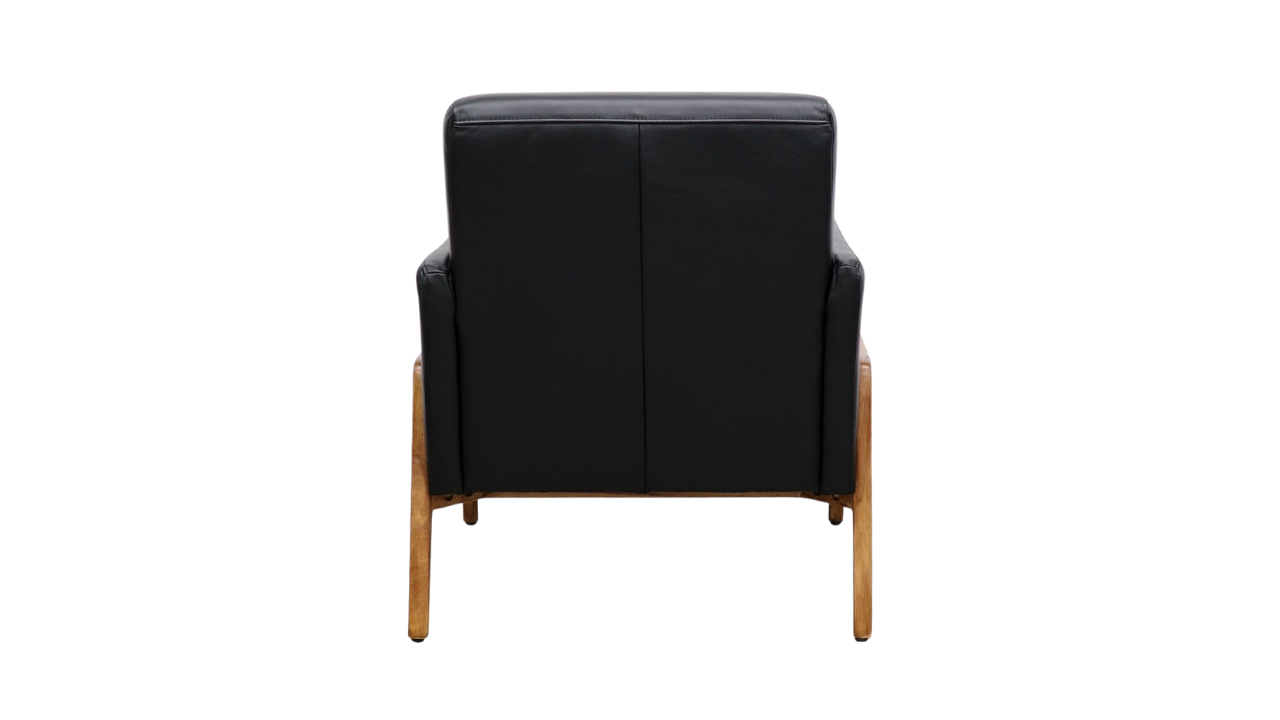 Sawyer Armchair - Black Leather