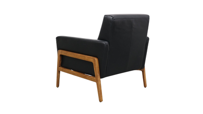 Sawyer Armchair - Black Leather