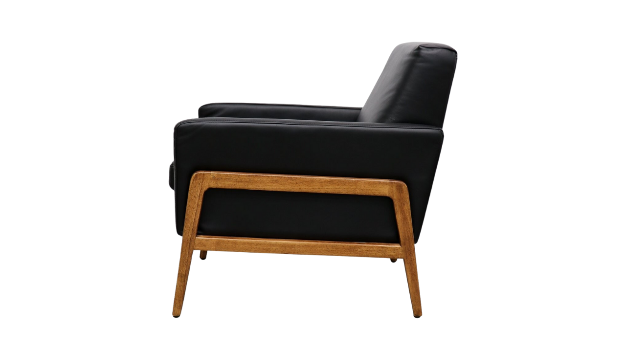 Sawyer Armchair - Black Leather