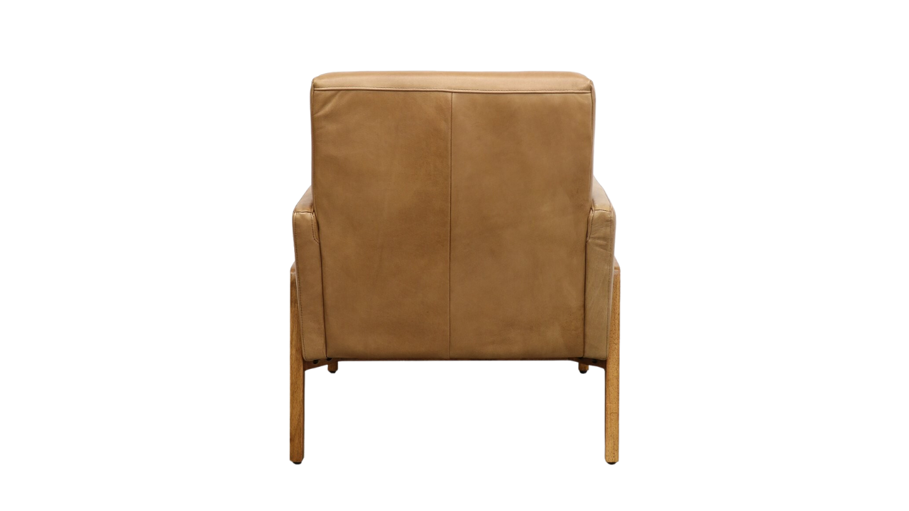 Sawyer Armchair - Tan Leather