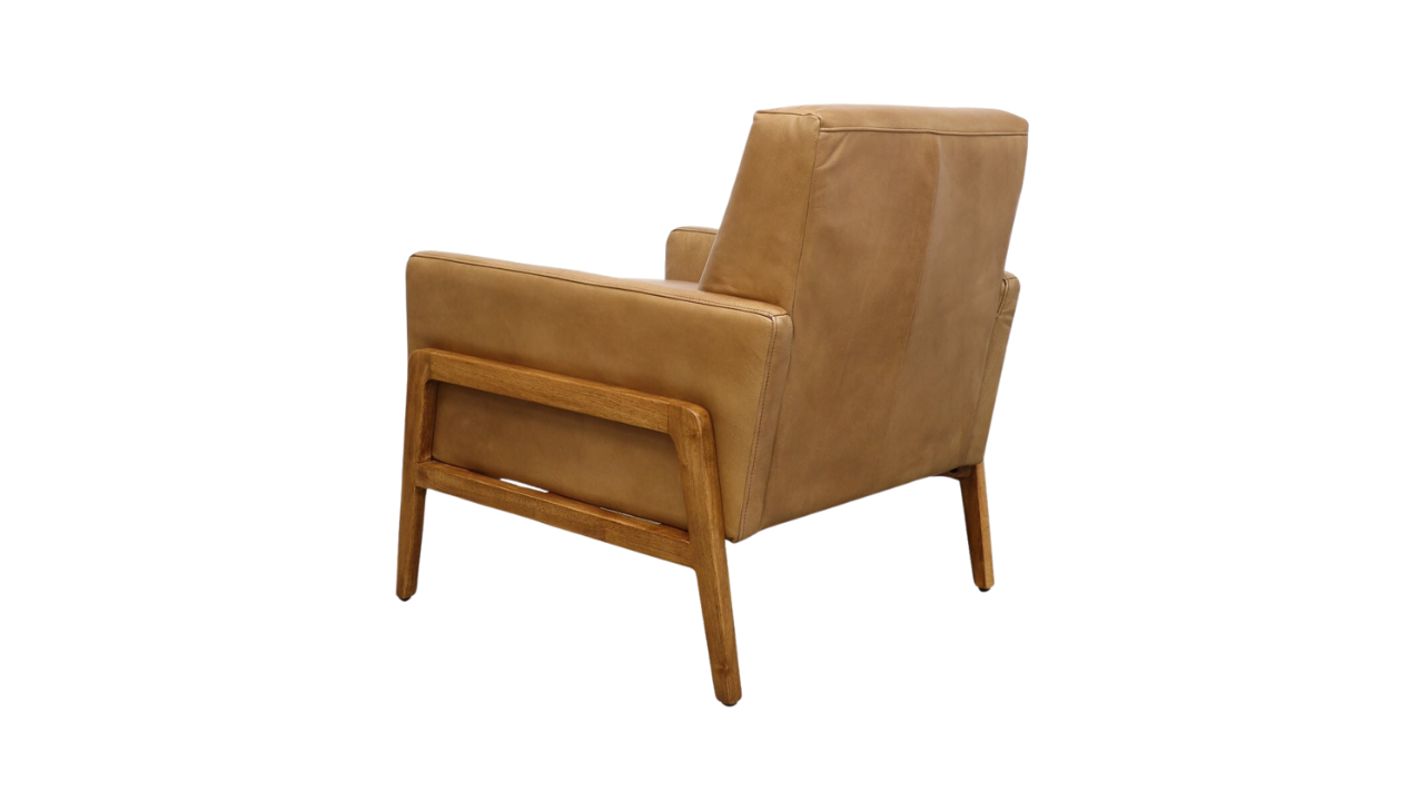 Sawyer Armchair - Tan Leather