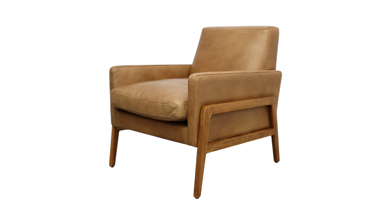 Sawyer Armchair - Tan Leather