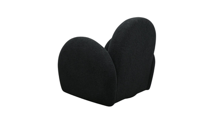 Snugg Swivel Armchair - Black Shearling