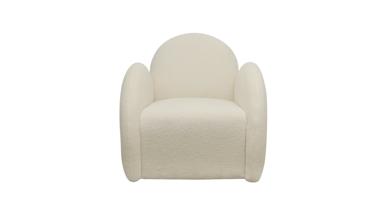 Snugg Swivel Armchair - Cream Shearling