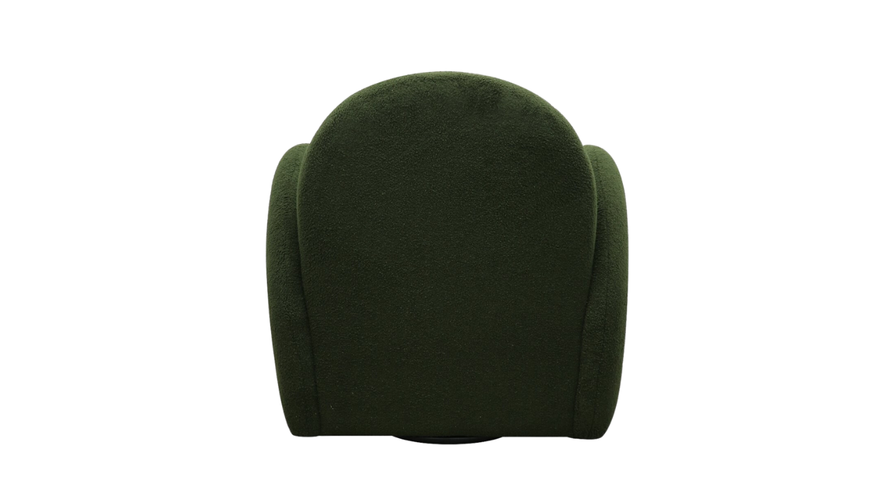 Snugg Swivel Armchair - Green Shearling