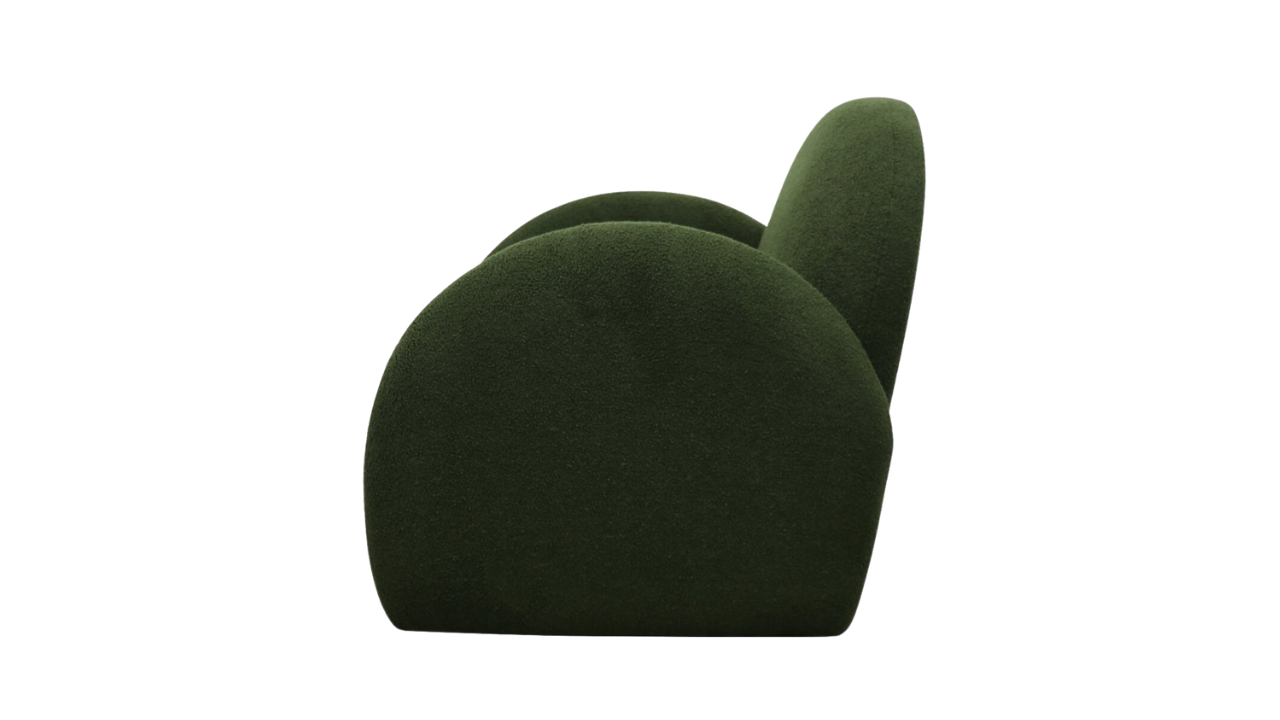 Snugg Swivel Armchair - Green Shearling