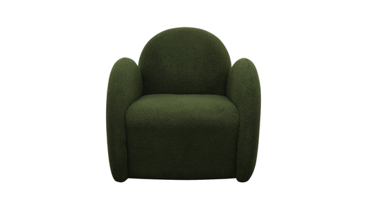 Snugg Swivel Armchair - Green Shearling