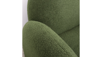 Snugg Swivel Armchair - Green Shearling