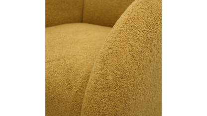 Snugg Swivel Armchair - Mustard Shearling