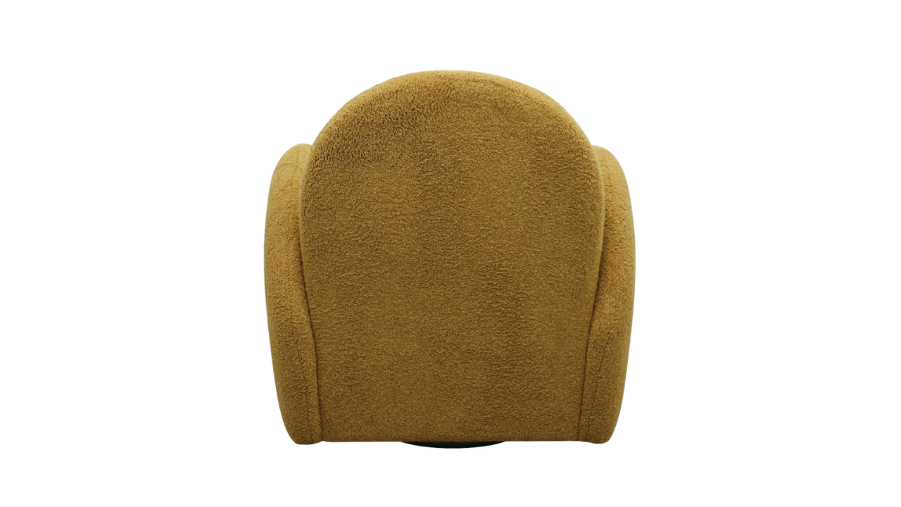 Snugg Swivel Armchair - Mustard Shearling