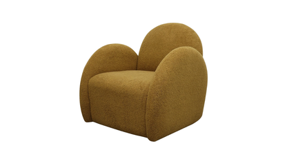 Snugg Swivel Armchair - Mustard Shearling