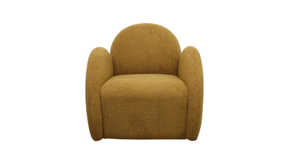 Snugg Swivel Armchair - Mustard Shearling