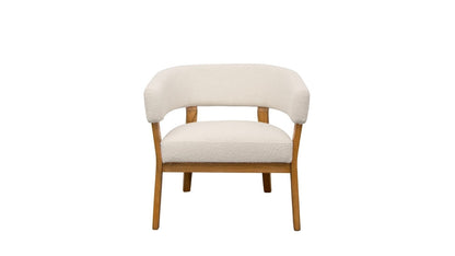 Tulsa Fabric Armchair - Cream Boucle