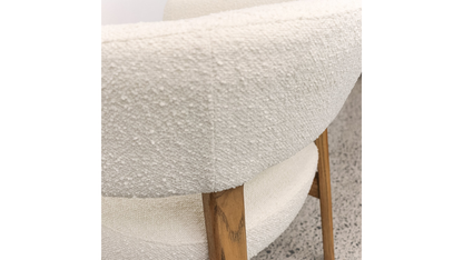 Tulsa Fabric Armchair - Cream Boucle