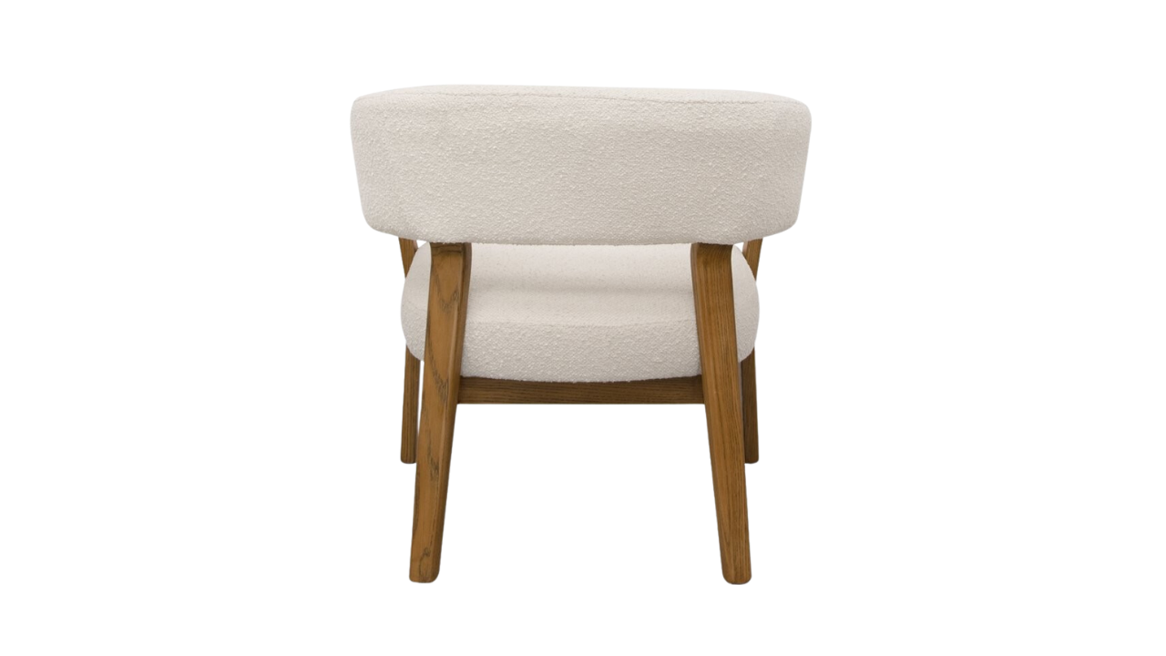 Tulsa Fabric Armchair - Cream Boucle