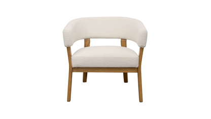 Tulsa Fabric Armchair - Cream Boucle