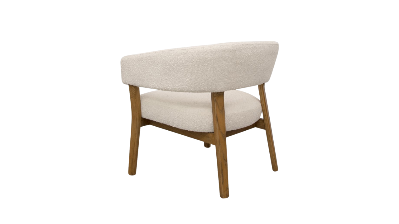 Tulsa Fabric Armchair - Cream Boucle